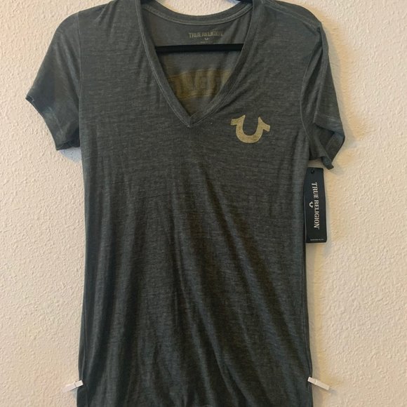 Short Sleeve V Neck True Religion - Picture 2 of 3